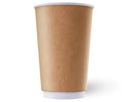 картинка Стакан бумажный 350 мл двухслойный 25 шт., "Крафт"