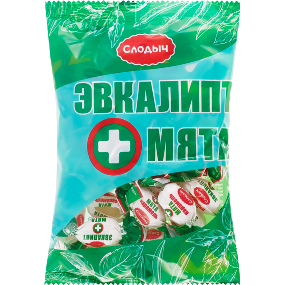 картинка Карамель Эвкалипт + Мята, 200 г ( цв.пп)