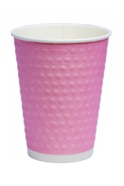 картинка Стакан бумажный 250 мл двухслойный Розовый 40 шт.