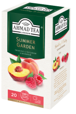 картинка Чай Ahmad травяной Саммер гарден персика и малина саше 20х1,8 г
