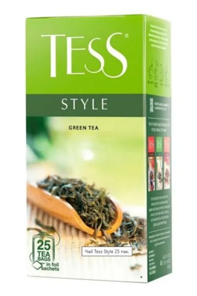 картинка Чай Tess зеленый Style саше 25 х 1.8 г