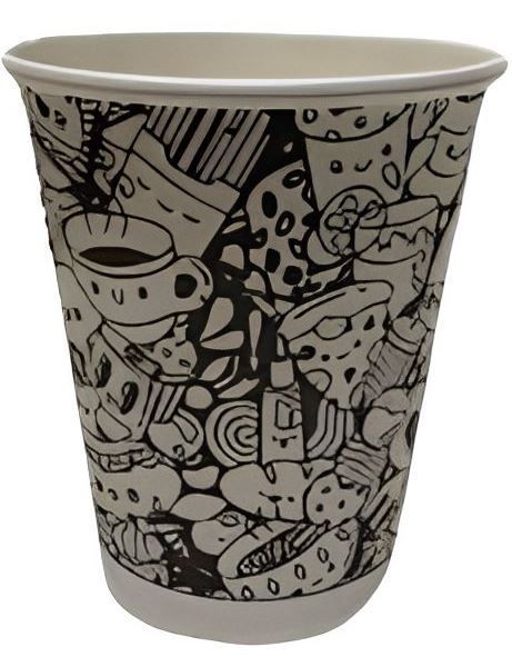 картинка Стакан бумажный 200 мл 50 шт., "Граффити"