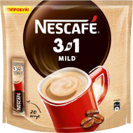 картинка Кофейный напиток Nescafe 3 в 1 Мягкий растворимый (20шт х14,5 гр.) 