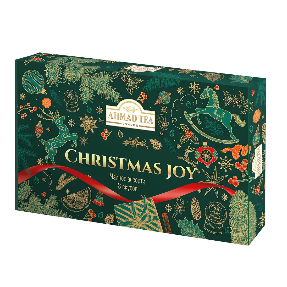 картинка Чайное Ассорти "Радость рождества", 8 вкусов по 5 шт, пакетированный, 71г