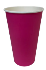 картинка Стакан бумажный 400 мл Розовый 50 шт.