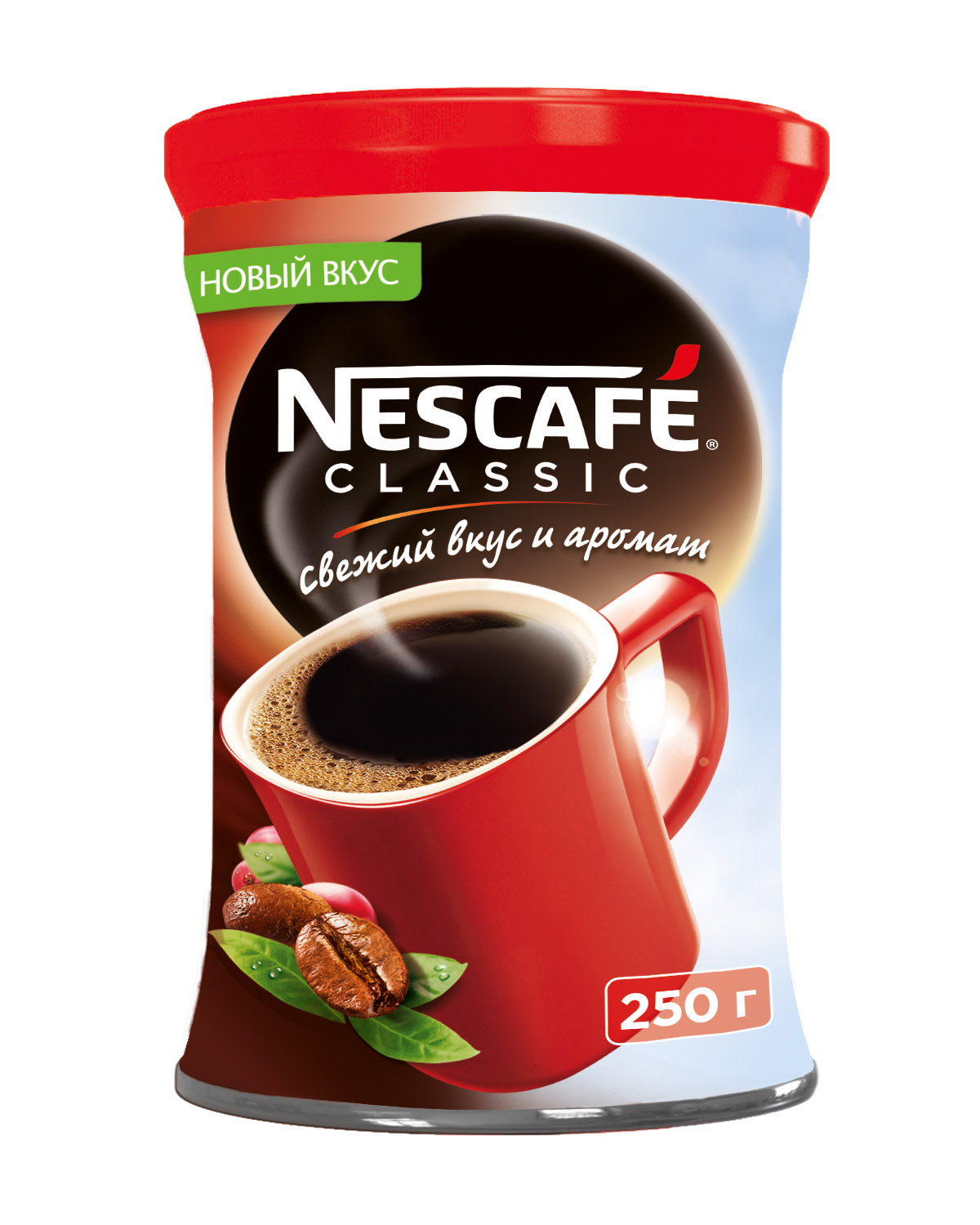 картинка Nescafe Classic, растворимый гранулир. жесть./банка 250 гр.