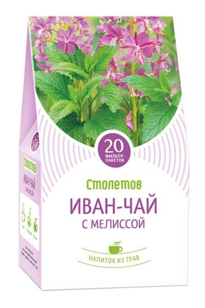 картинка Чайный напиток Столетов Иван- чай с мелиссой 20х1 г