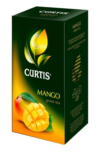 картинка Чай Curtis зеленый Манго пакетики 25х1,5 г