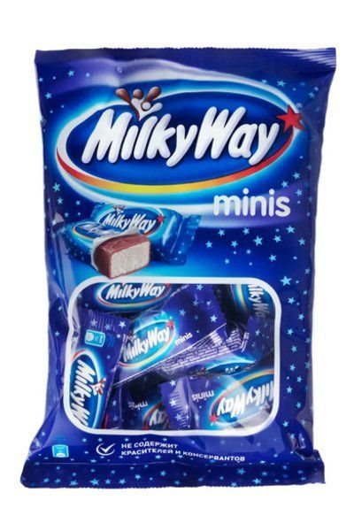 картинка Шоколадный батончик Milky Way minis пач. 176 гр.