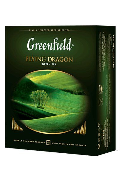 картинка Чай Greenfield зеленый Flying Dragon саше 100х2