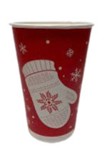картинка Стакан бумажный 400 мл двухслойный Зимние радости 18  шт.