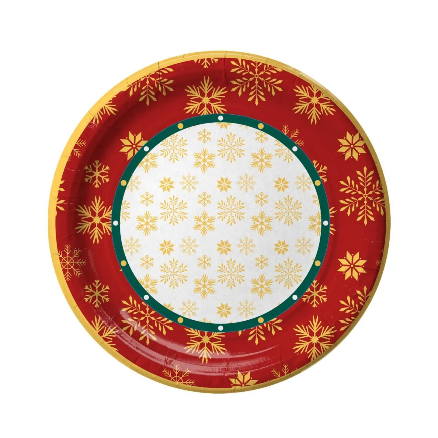 картинка Тарелка бумажная D230  Новый год 50 шт.