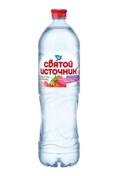 картинка Напиток  негазированный безалкогольный Святой Источник со вкусом клубники 1,50 л 