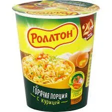 картинка Лапша быстрого приготовления Роллтон с курицей,70 г
