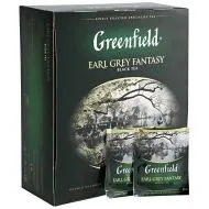 картинка Чай Greenfield чёрный Earl Grey Fantasy бергамот саше 100х 2 г