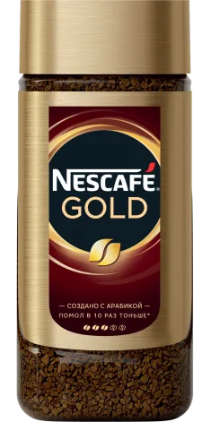 картинка Кофе Nescafe Gold растворимый сублимированный ст/банка 190 г