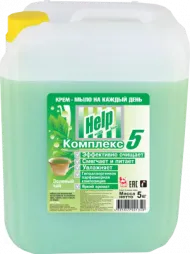 картинка Жидкое мыло "Help" Зеленый чай, канистра 5 кг.