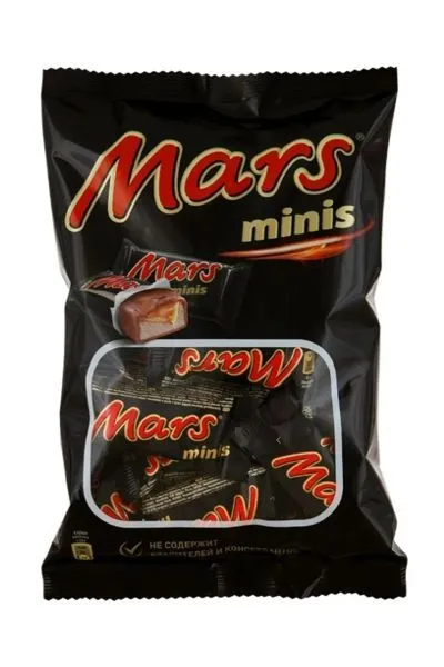 картинка Шоколадный батончик Mars minis пач. 182 гр.