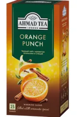 картинка Чай Ahmad черный Orange Punch/Апельсиновый Пунш саше  25х1,8 г