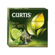 картинка Чай Curtis зеленый Фреш Мохито лайм, мята пирамидки 20х1,8 г